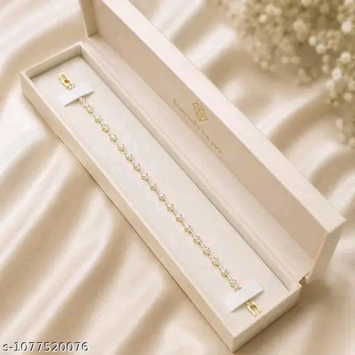 Crystal Bloom – Elegant Tennis Bracelet