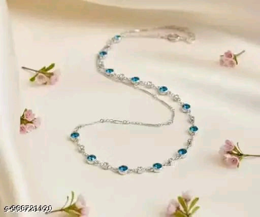 💙 Elegant Blue Butterfly Layered Necklace – Utsav Jewels